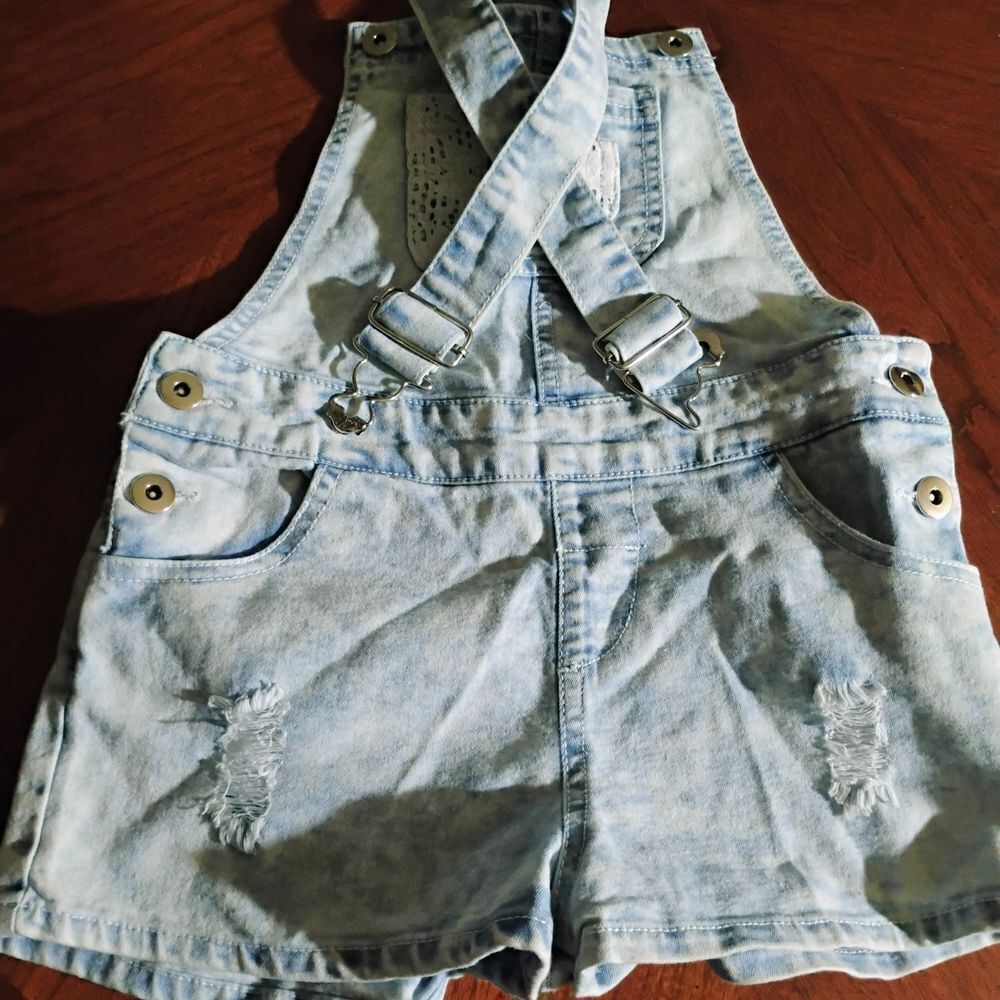Chillipop brand Kids Denim Overalls - Size: 6    (1140)